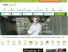 Tablet Screenshot of hoteljardins.com